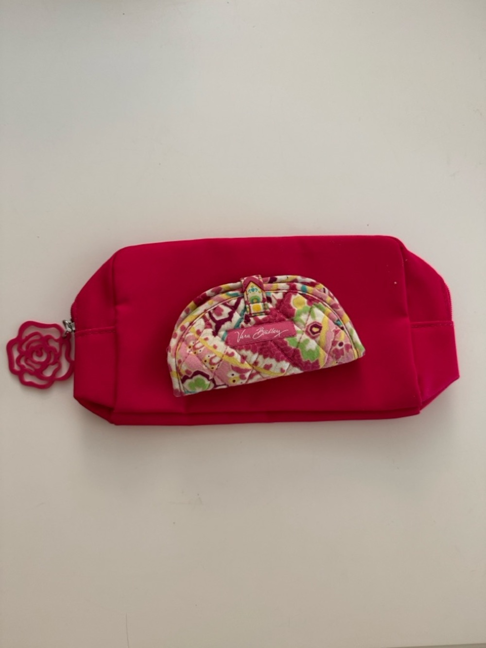 Vera Bradley Multicolor Quilted Jewelry Travel Case + Bonus